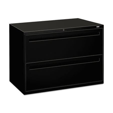 Hon HON, 700 SERIES TWO-DRAWER LATERAL FILE, 42W X 18D X 28H, BLACK 792LP